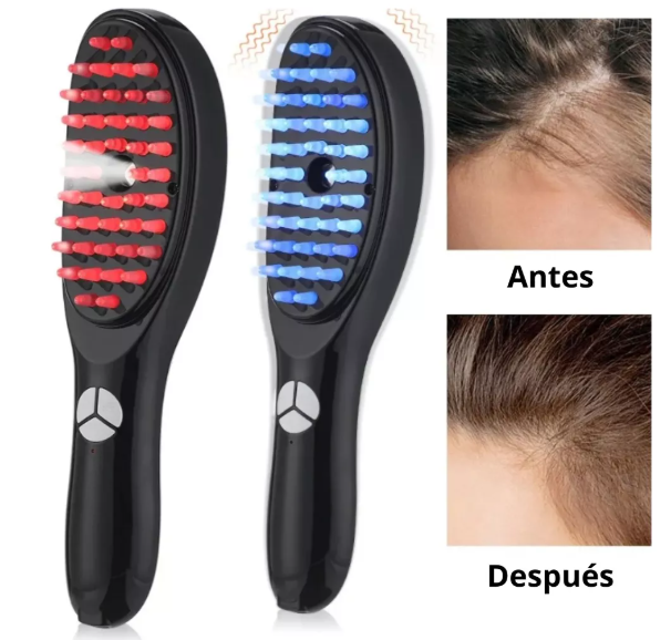 CEPILLO DE FOTOTERAPIA CAPILAR CON VAPORIZACIÓN Y MASAJEADOR + ENVÍO GRATIS! 🎁