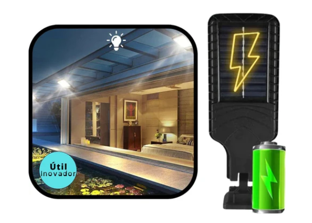 LAMPARA LED CON PANEL SOLAR Y SENSOR DE MOVIMIENTO+ENVÍO GRATIS!🎁