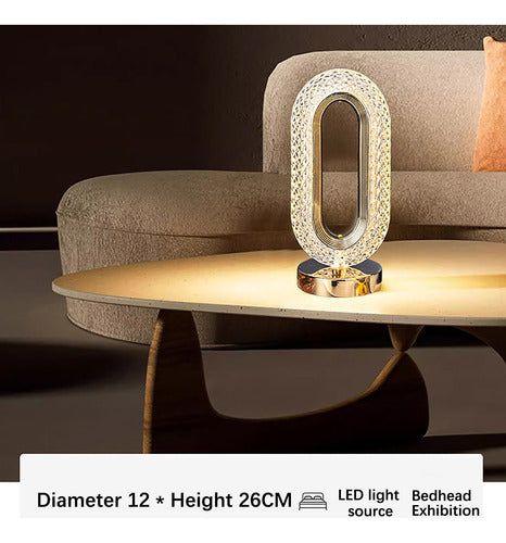 💎LAMPARA OVALADA DIAMANTADA RECARGABLE DE 26 CM + ENVÍO GRATIS Y PAGAS AL RECIBIR!🎁