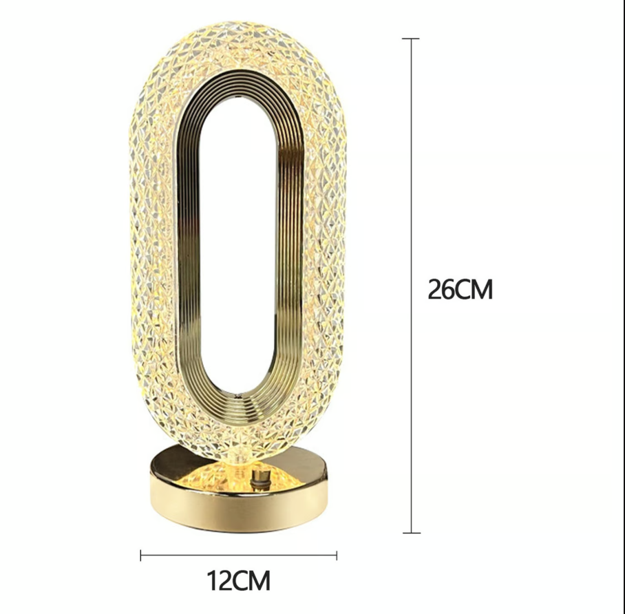 💎LAMPARA OVALADA DIAMANTADA RECARGABLE DE 26 CM + ENVÍO GRATIS Y PAGAS AL RECIBIR!🎁