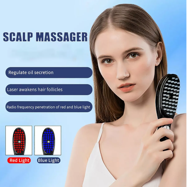 CEPILLO DE FOTOTERAPIA CAPILAR CON VAPORIZACIÓN Y MASAJEADOR + ENVÍO GRATIS! 🎁