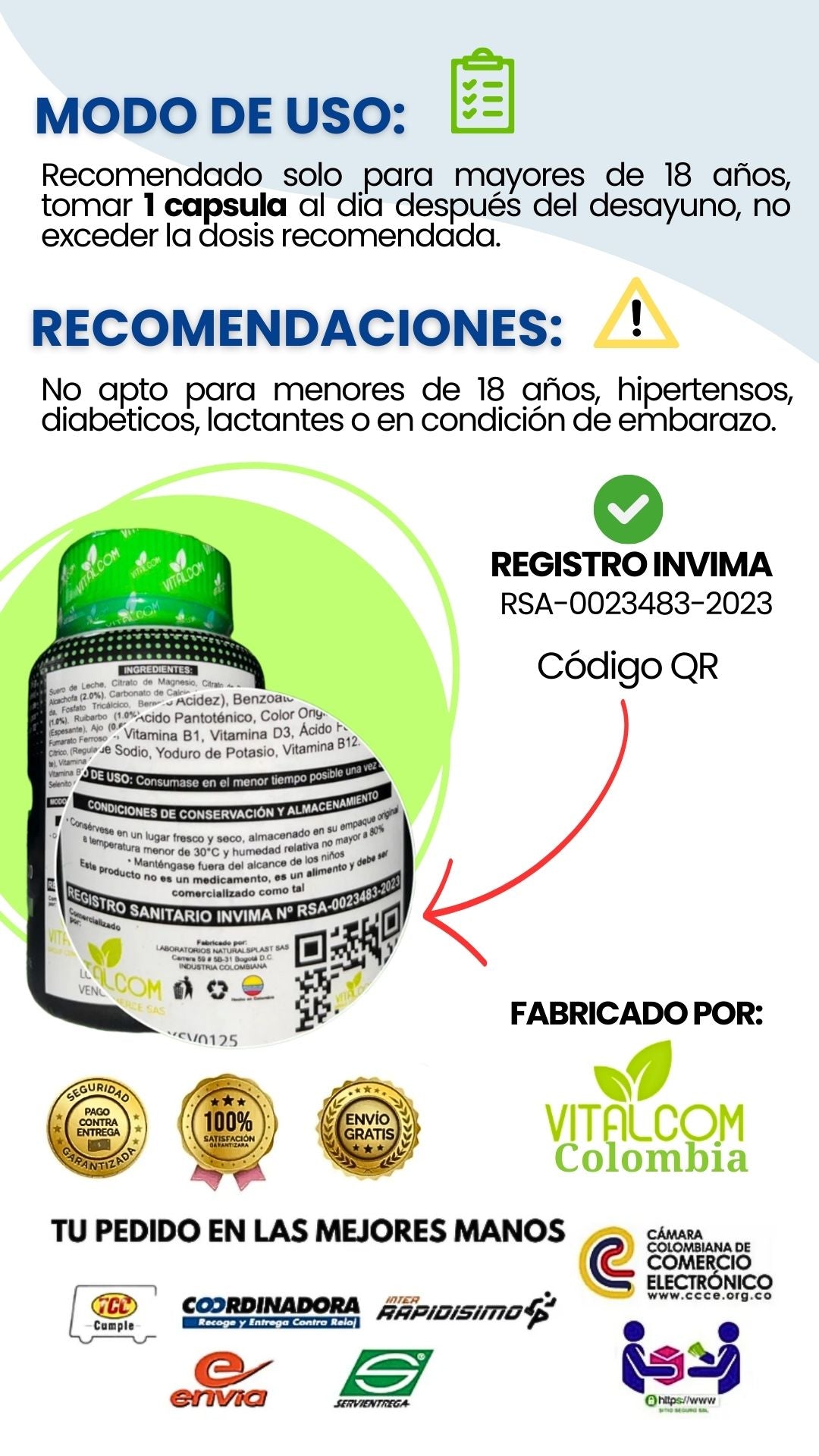 XSLINE X60 CAPSULAS - LIBERADOR DE ESTOMAGO, HIGADO Y COLON - ADELGAZANTE NATURAL CON INVIMA + ENVÍO GRATIS🎁