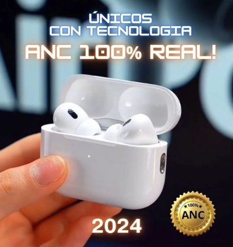AIRPODS PRO 2 1´1 (ANC) MODELO 2024 PARA ANDROID & IPHONE +🎁 OBSEQUIO FORRO PROTECTOR Y CORDÓN DE NYLON🎁+ GARANTIA 90 DIAS🔥