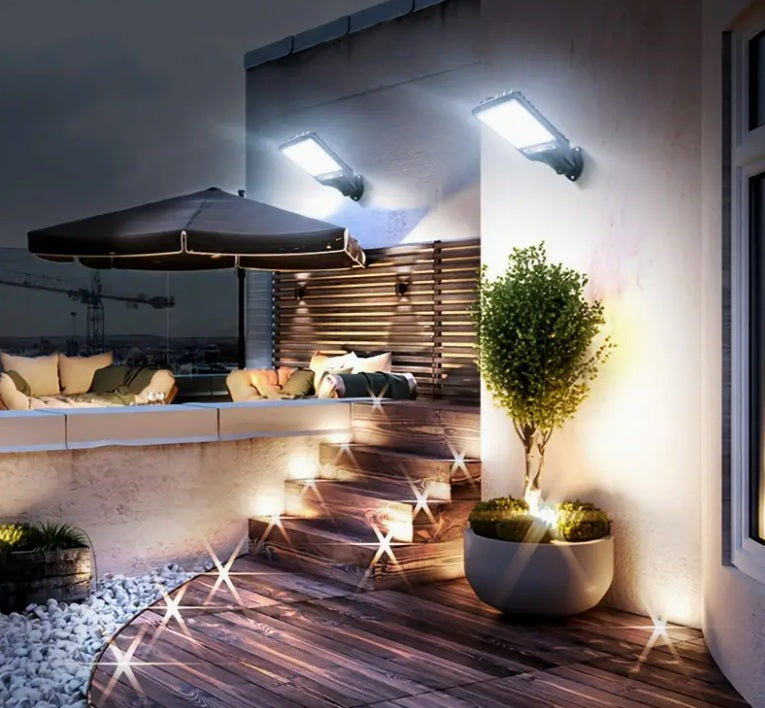 LAMPARA LED CON PANEL SOLAR Y SENSOR DE MOVIMIENTO+ENVÍO GRATIS!🎁