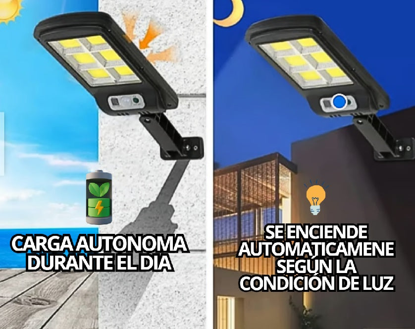 LAMPARA LED CON PANEL SOLAR Y SENSOR DE MOVIMIENTO+ENVÍO GRATIS!🎁