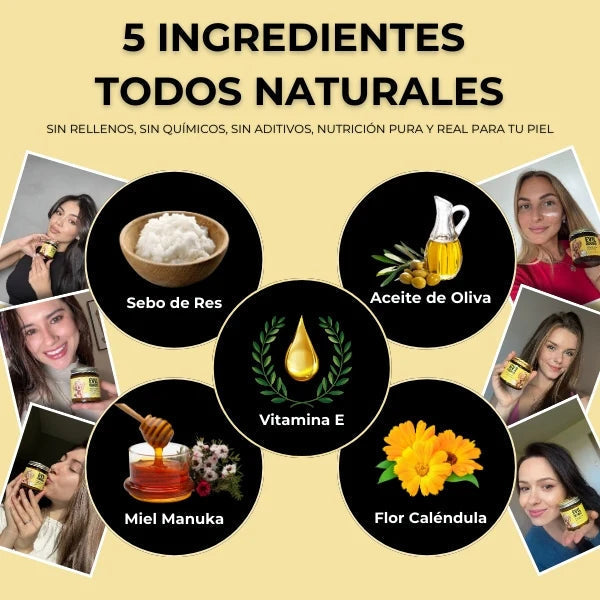 SEBO DE RES CREMA CON BALSAMO DE MIEL + ENVIO GRATIS 🎁