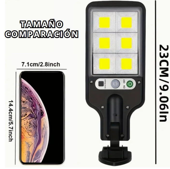 LAMPARA LED CON PANEL SOLAR Y SENSOR DE MOVIMIENTO+ENVÍO GRATIS!🎁