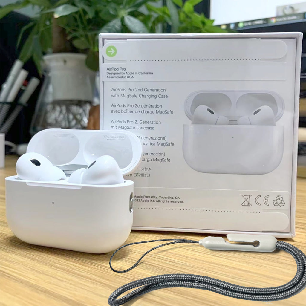 AIRPODS PRO 2 1´1 (ANC) MODELO 2024 PARA ANDROID & IPHONE +🎁 OBSEQUIO FORRO PROTECTOR Y CORDÓN DE NYLON🎁+ GARANTIA 90 DIAS🔥