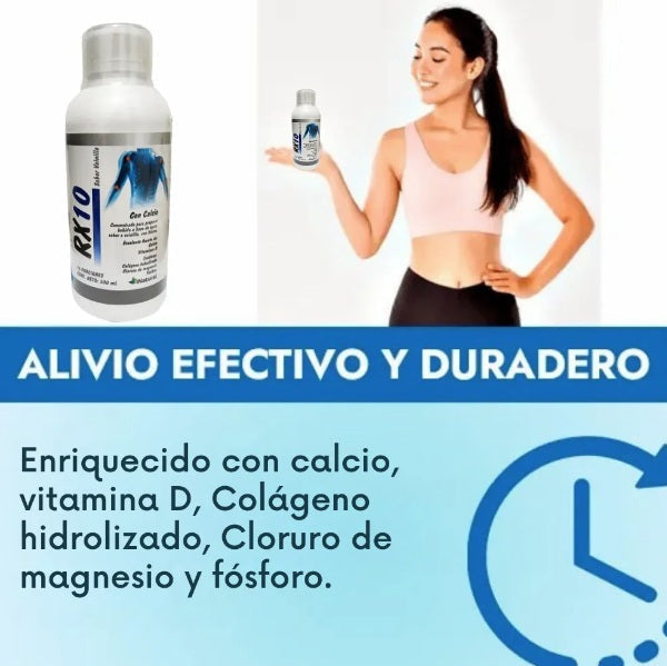RX10 JARABLE X500 ML - ARTRITIS, ARTROSIS, DOLES ÓSEOS Y ARTICULARES + ENVÍO GRATIS !🎁