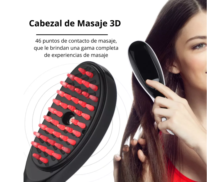 PEINE FOTOTERAPIA CON MASAJEADOR CAPILAR Y VAPORIZACIÓN + ENVIO GRATIS! 🎁