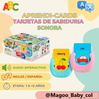 TARJETAS EDUCATIVAS ESPAÑOL E INGLÉS CON SONIDOS REALES🔊 + ENVÍO GRATIS TODO COLOMBIA!🎁🎁🎁