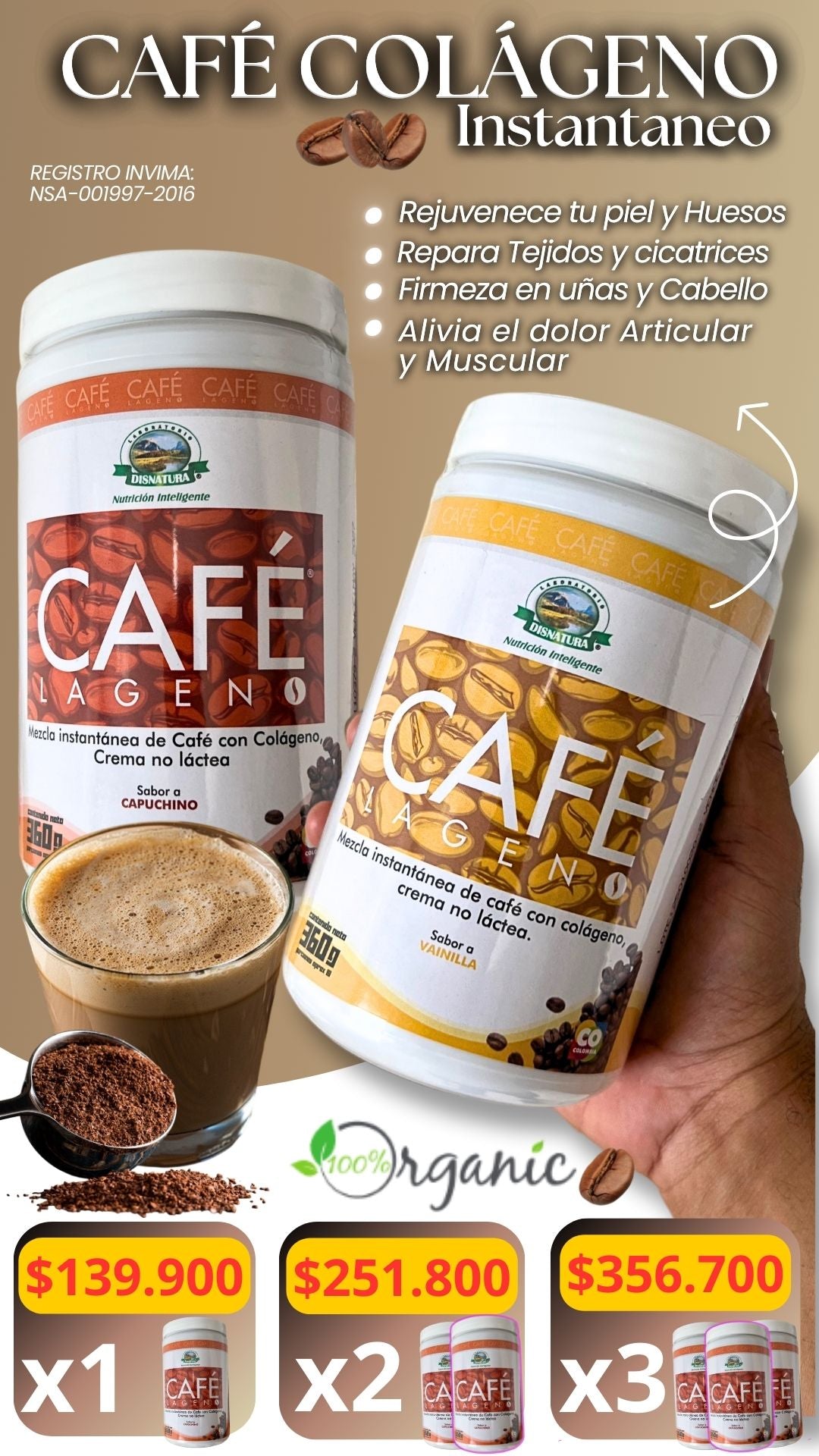 CAFÉ COLÁGENO X360 G