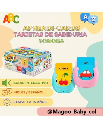 TARJETAS EDUCATIVAS ESPAÑOL E INGLÉS CON 224 IMAGENES Y SONIDOS REALES🔊 + ENVÍO GRATIS TODO COLOMBIA!🎁