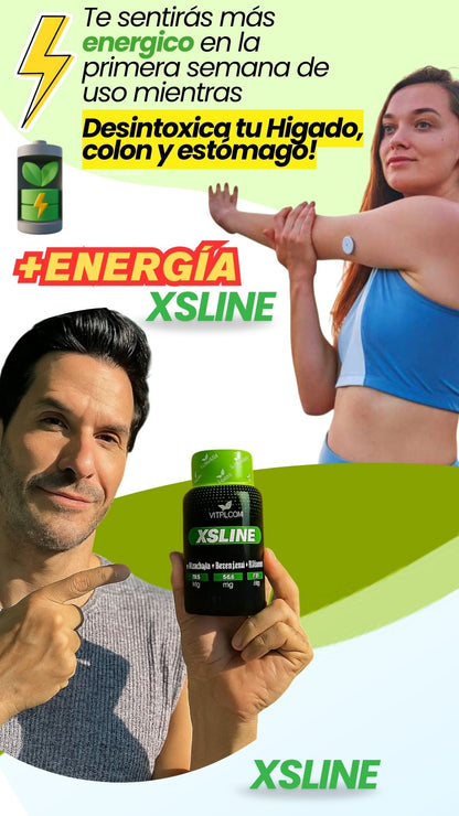 XSLINE X60 CAPSULAS - LIBERADOR DE ESTOMAGO, HIGADO Y COLON - ADELGAZANTE NATURAL CON INVIMA + ENVÍO GRATIS🎁