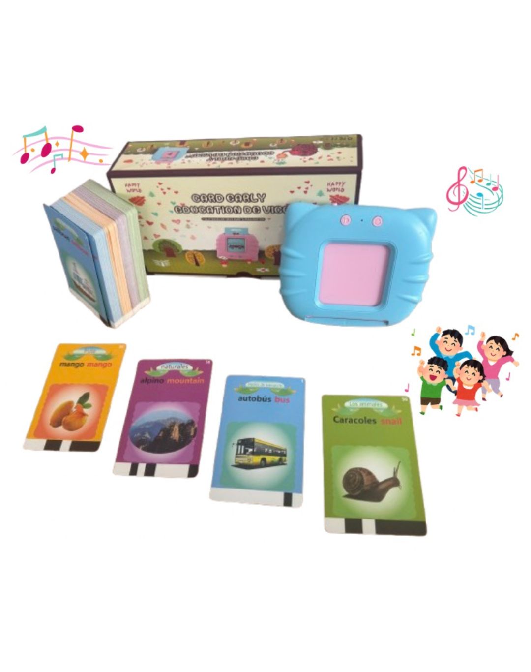 TARJETAS EDUCATIVAS ESPAÑOL E INGLÉS CON 224 IMAGENES Y SONIDOS REALES🔊 + ENVÍO GRATIS TODO COLOMBIA!🎁
