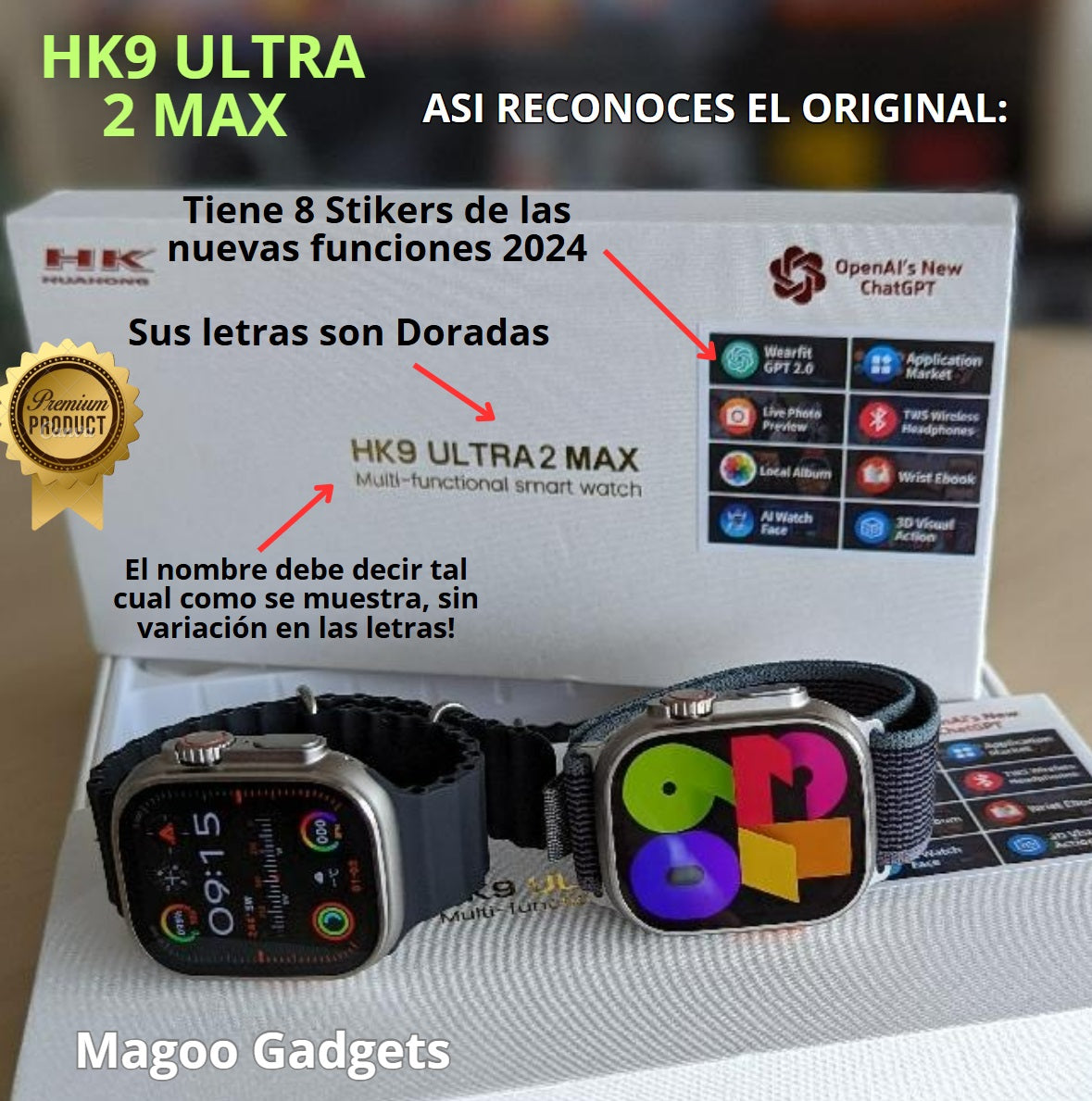 HK9 ULTRA2 MAX ORIGINAL CON IA 2024 ✅ ENVIO GRATIS + PUEDES REVISAR EL PRODUCTO ANTES DE PAGAR!