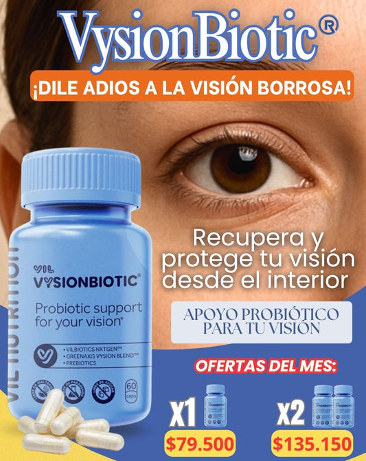 🧬👀VYSIONBIOTIC CAPSULAS X60 / MEJORA LA VISIÓN BORROSA, RESEQUEDAD, CARNOSIDAD Y MÁS + ENVÍO GRATIS!🎁