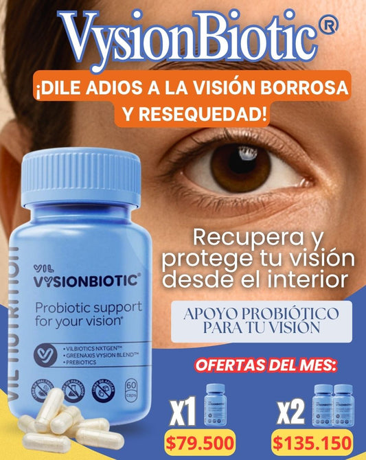 🧬👀VYSIONBIOTIC CAPSULAS X60 / DÍLE ADIÓS A LA VISIÓN BORROSA, RESEQUEDAD, CARNOSIDAD Y MÁS + ENVÍO GRATIS!🎁