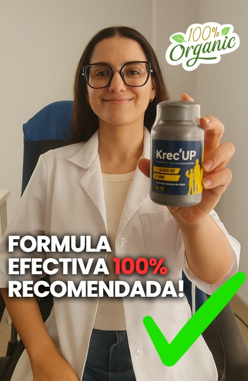 🧬KREC´UP SUPLEMENTO CON HORMONAS DE CRECIMIENTO EN CAPSULAS X60  / USO ENTRE 10 Y 22 AÑOS DE EDAD + ENVÍO GRATIS!🎁