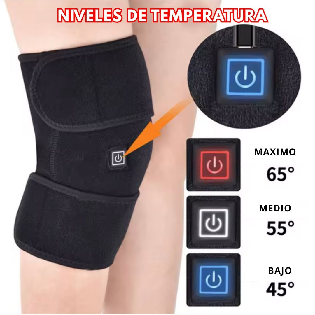 RODILLERA TÉRMICA CON 3 NIVELES DE CALOR + ESPACIO PARA HIELO Y CARGADOR + ENVÍO GRATIS! 🎁