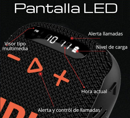 PARLANTE WIND 3 VERSIÓN PRO CON PANTALLA + RESISTENTE AL AGUA + ENVÍO GRATIS!🎁