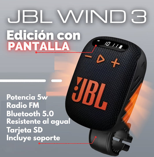 PARLANTE WIND 3 VERSIÓN PRO CON PANTALLA + RESISTENTE AL AGUA + ENVÍO GRATIS!🎁