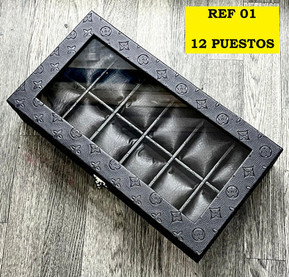 📦⌚CAJAS RELOJERAS DE 8 Y 12 PUESTOS - 100% ARTESANALES - FABRICADAS A MANO Y CORAZÓN ❤️⌚