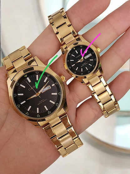 👩‍❤️‍👨COMBO 1 - PAREJA DE RELOJES CASlO EN ACERO 👫⌚⌚