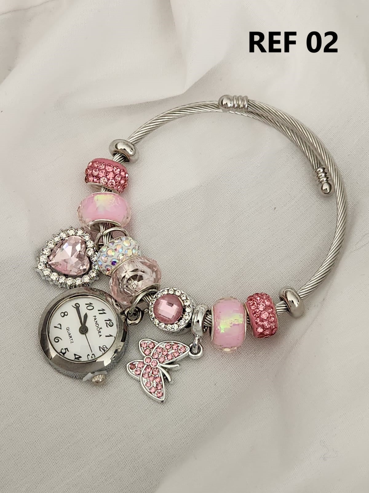 Reloj con Pulsera Pandora en Acero para Dama + Envio GRATIS 🌹👑