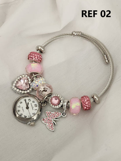 Reloj con Pulsera Pandora en Acero para Dama + Envio GRATIS 🌹👑