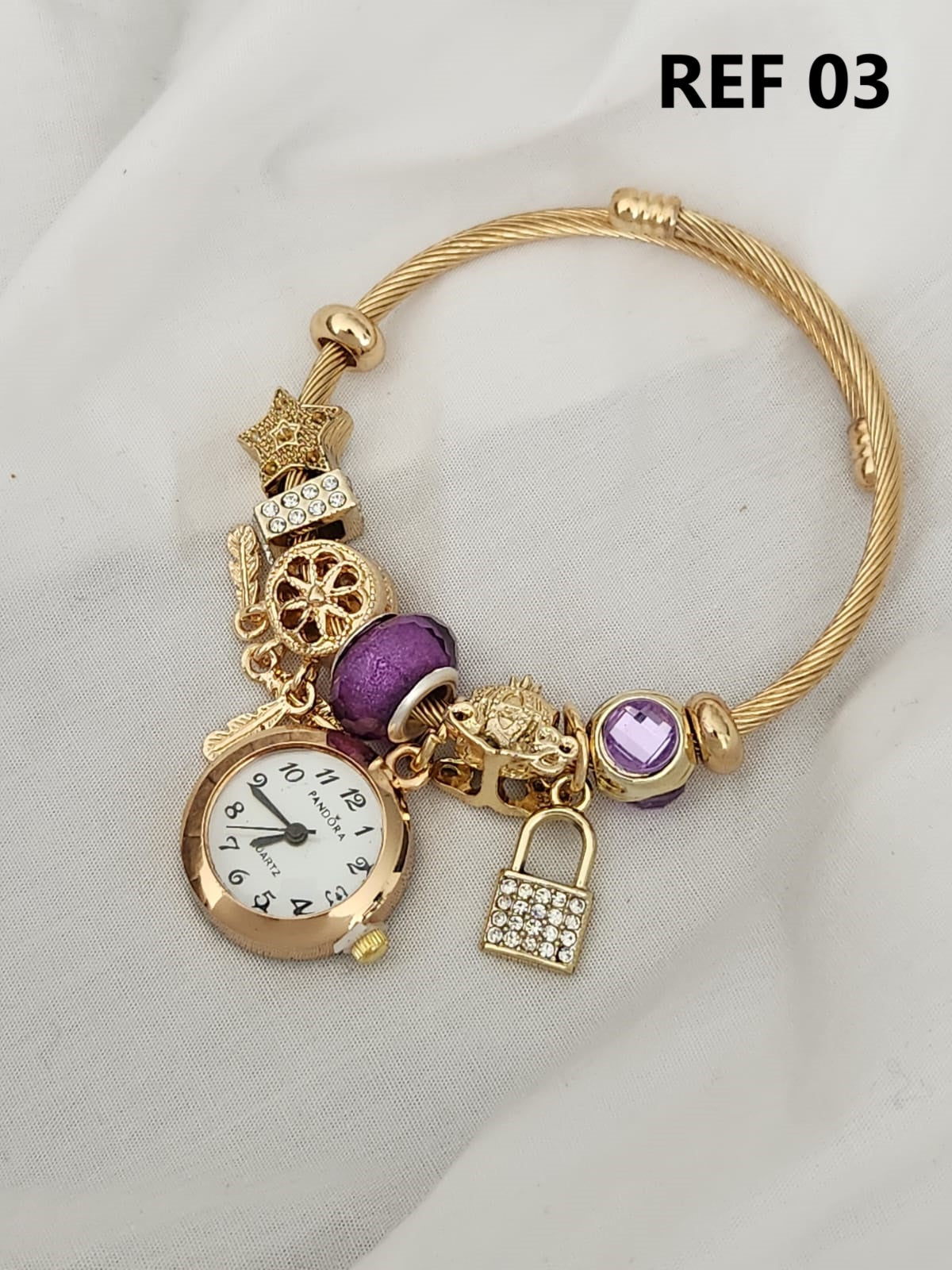 Reloj con Pulsera Pandora en Acero para Dama + Envio GRATIS 🌹👑