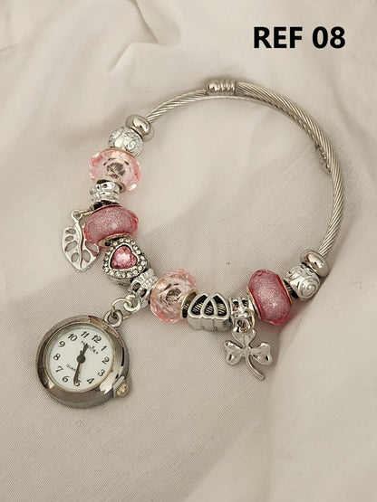 Reloj con Pulsera Pandora en Acero para Dama + Envio GRATIS 🌹👑