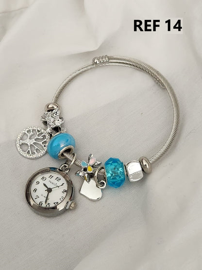 Reloj con Pulsera Pandora en Acero para Dama + Envio GRATIS 🌹👑