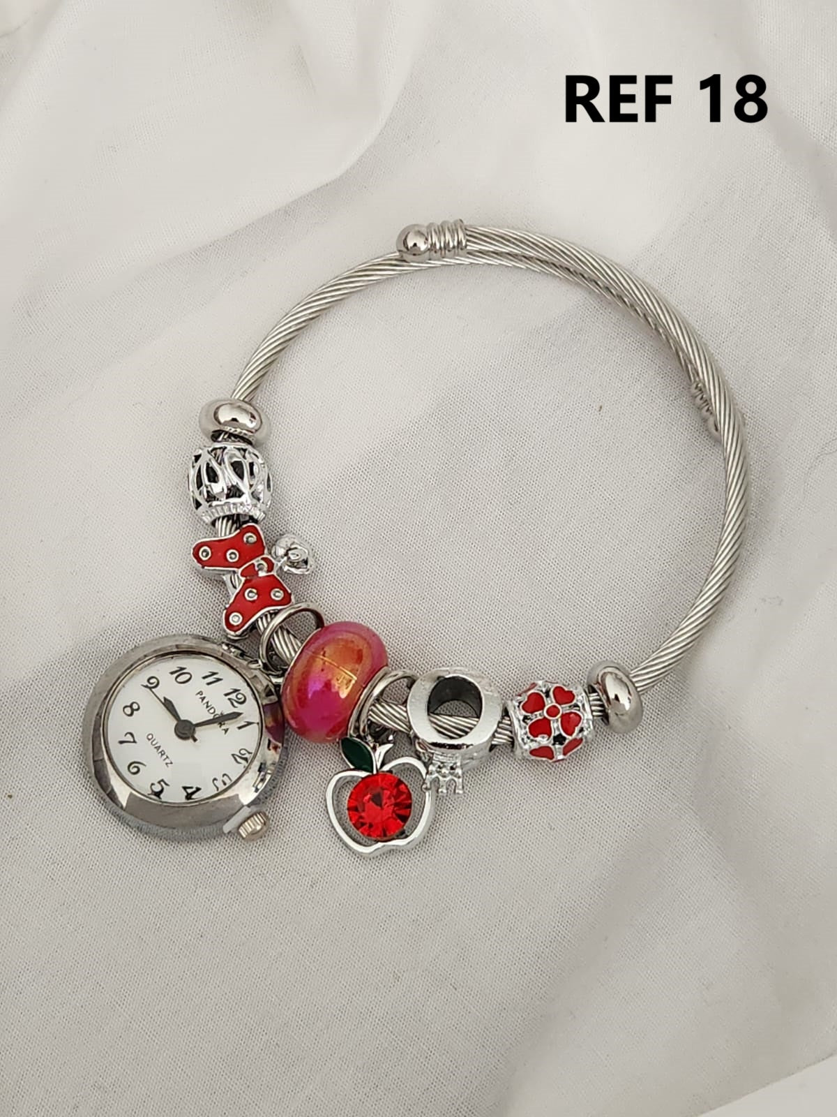 Reloj con Pulsera Pandora en Acero para Dama + Envio GRATIS 🌹👑