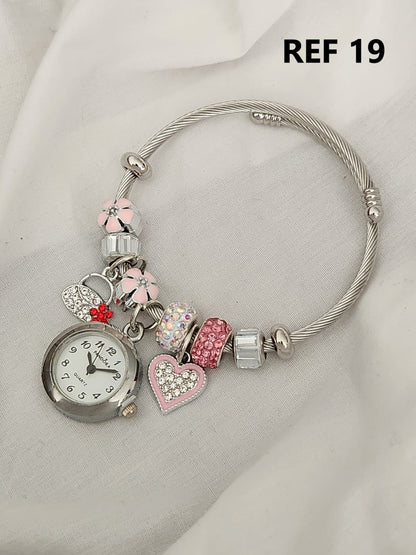 Reloj con Pulsera Pandora en Acero para Dama + Envio GRATIS 🌹👑