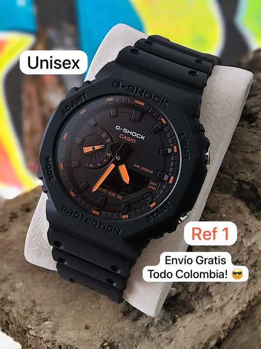 G-SHOCK COLOR EDITION UNISEX LED DOBLE HORA + ENVIO GRATIS A TODO COLOMBIA!