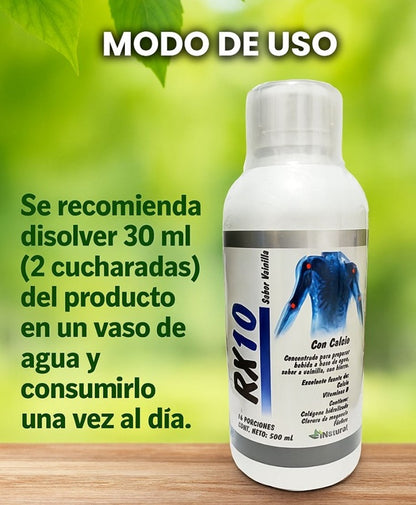 RX10 JARABLE X500 ML - ARTRITIS, ARTROSIS, DOLES ÓSEOS Y ARTICULARES + ENVÍO GRATIS !🎁