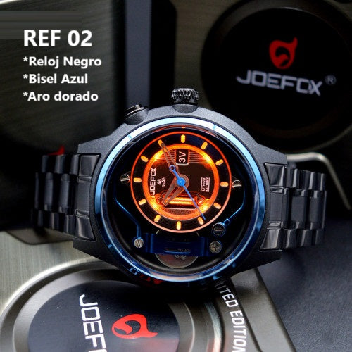 RELOJ ORIGINAL JOEFOX EDICIÓN LIMITADA 3V ARO DE FUEGO + ENVIO GRATIS A TODO COLOMBIA! ⚡🔥