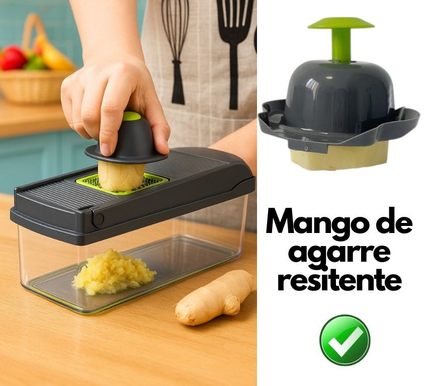 PICADOR Y RALLADOR PREMIUM DE 14 PIEZAS EN 1 + ENVÍO GRATIS Y PAGAS AL RECIBIRLO🎁