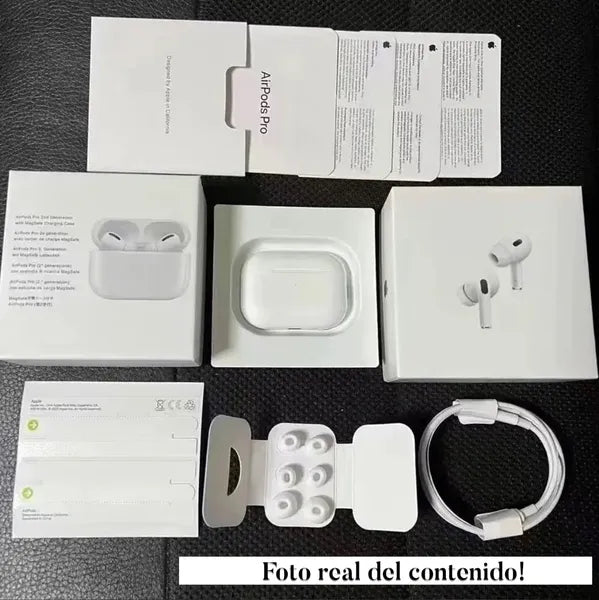 AIRPODS PRO 2 1´1 (ANC) MODELO 2024 PARA ANDROID & IPHONE +🎁 OBSEQUIO FORRO PROTECTOR Y CORDÓN DE NYLON🎁+ GARANTIA 90 DIAS‎‍🔥
