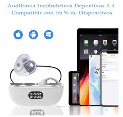 🎧AURICULARES ÓSEOS AMBIE EDICIÓN CON PANTALLA - RESISTENTES AL AGUA + ENVIO GRATIS! 🎁